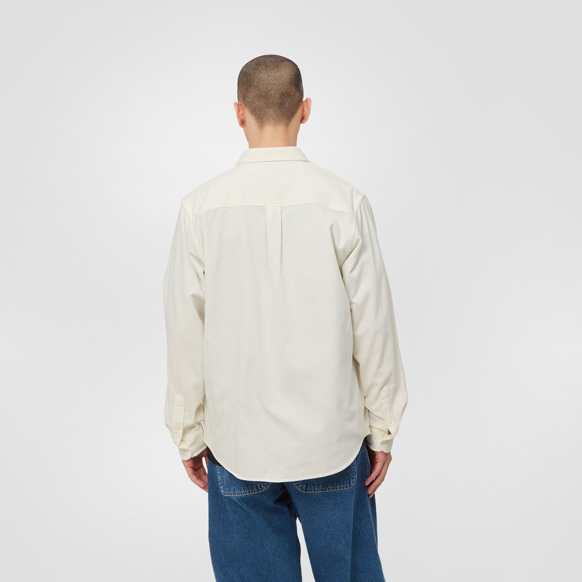 L/S Madison Fine Cord Shirt | Wax / Black
