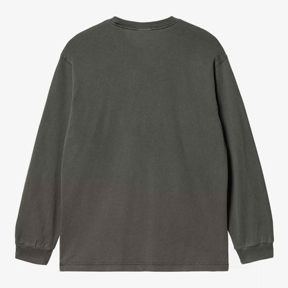 L/S Nelson T-Shirt | Black, Garment dyed 