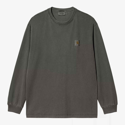 L/S Nelson T-Shirt | Black, Garment dyed 