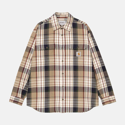 L/S Tamblyn Shirt | Tamblyn Check, Leather