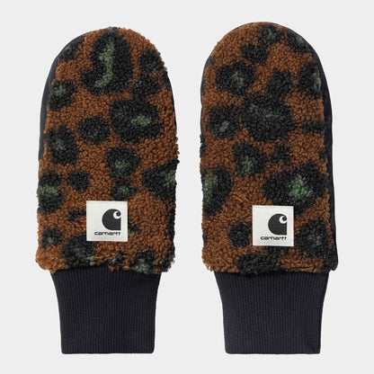 Orla Mitten | Camo Leo Jacquard, Tamarind / Black