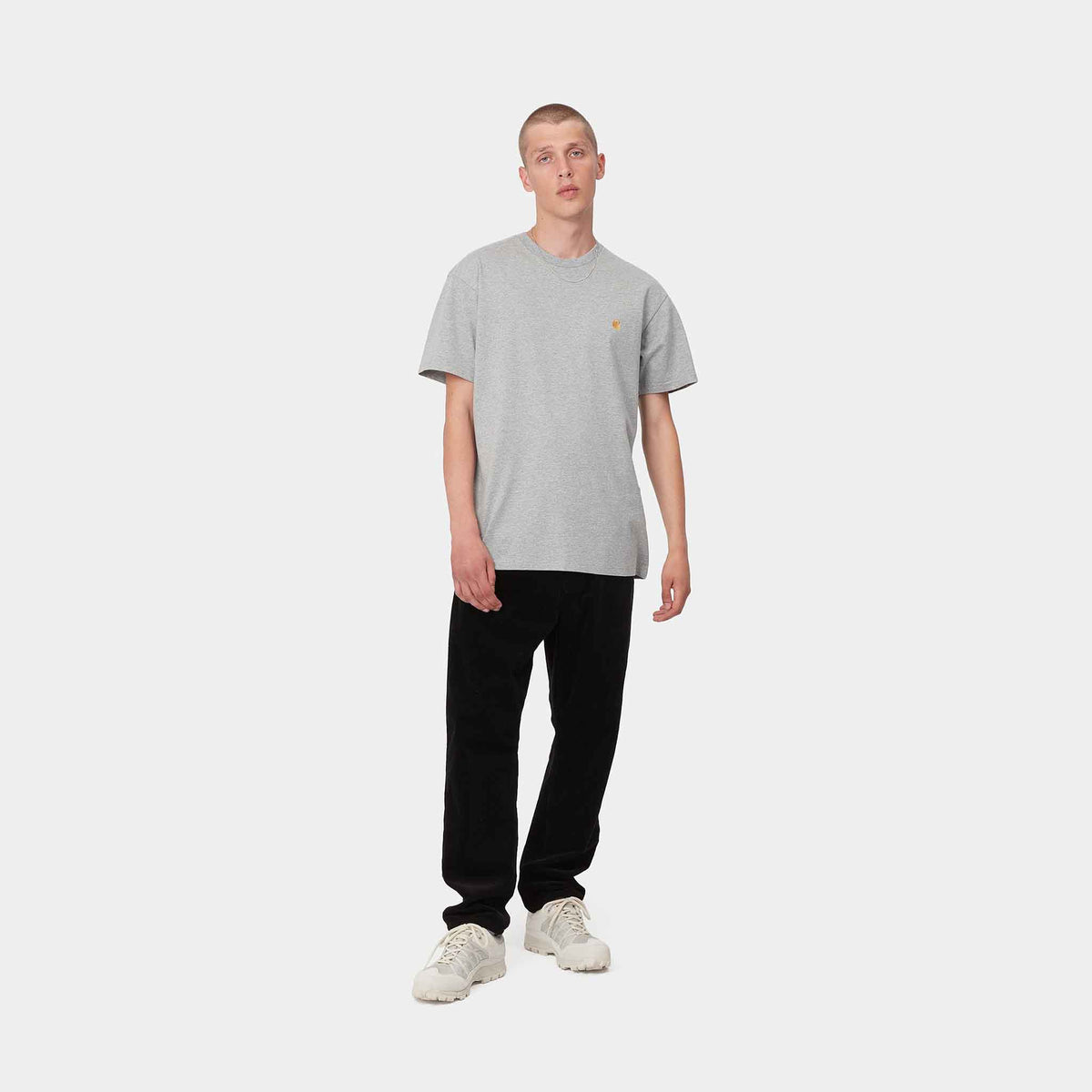 S/S Chase T-Shirt | Gray Heather / Gold