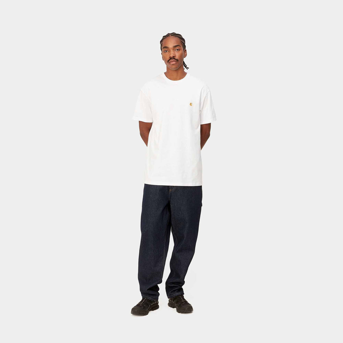 S/S Chase T-Shirt | White / Gold