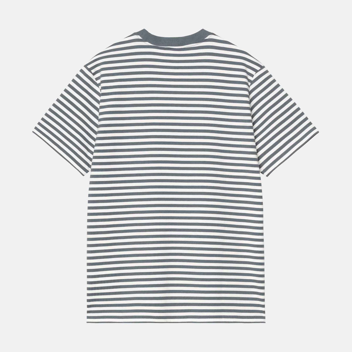 S/S Ezra Pocket T-Shirt | Ezra Stripe, Cozy Blue / Wax