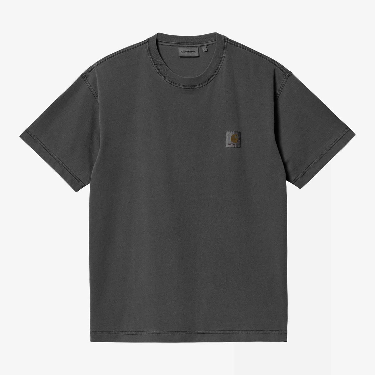 S/S Nelson T-Shirt | Black, Garment dyed
