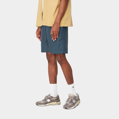 Slater Swim Trunks | Cason Stripe Vertical, Blue