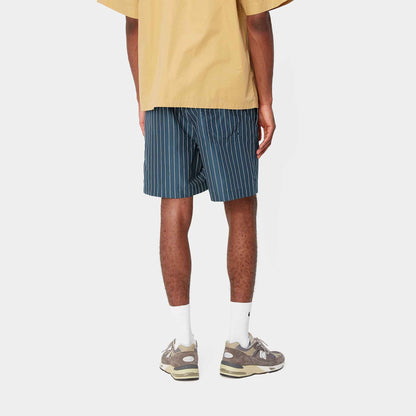 Slater Swim Trunks | Cason Stripe Vertical, Blue