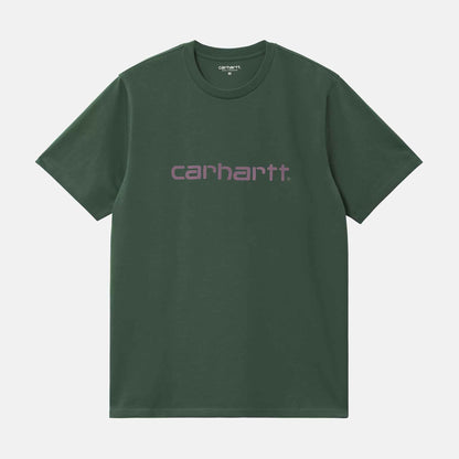 S/S Script T-Shirt | Sycamore Tree / Phlox