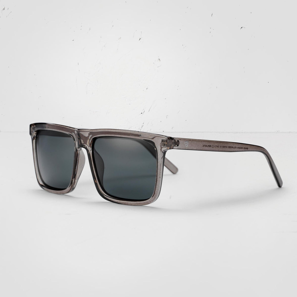 Bruce | Grey Transparent / Black