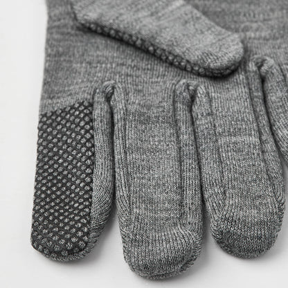Merino Touch Point 5 finger | Grå
