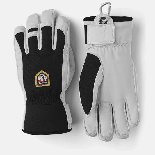 Army Leather Patrol 5 Finger | Svart