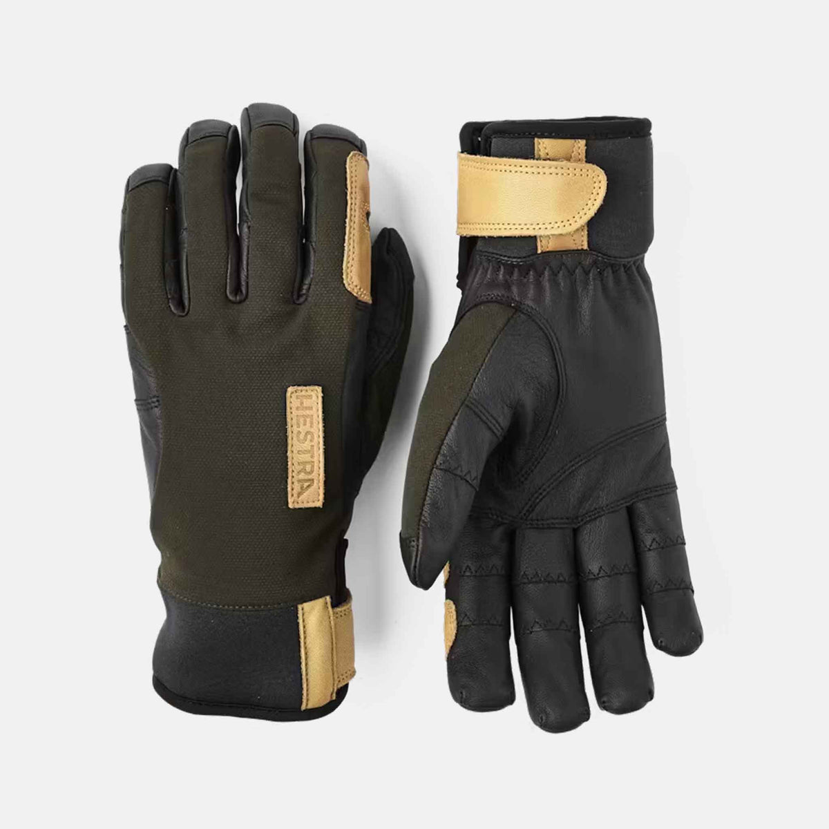 Ergo Grip Active Wool Terry - 5 finger | Dark forest/Black