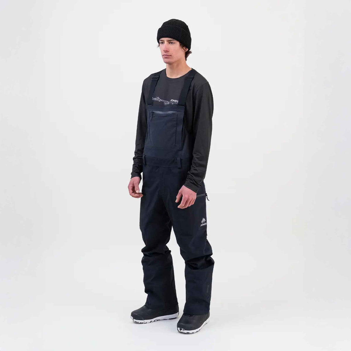 Mens Shralpinist Stretch Recycled Bib Pant | Stelth Blk