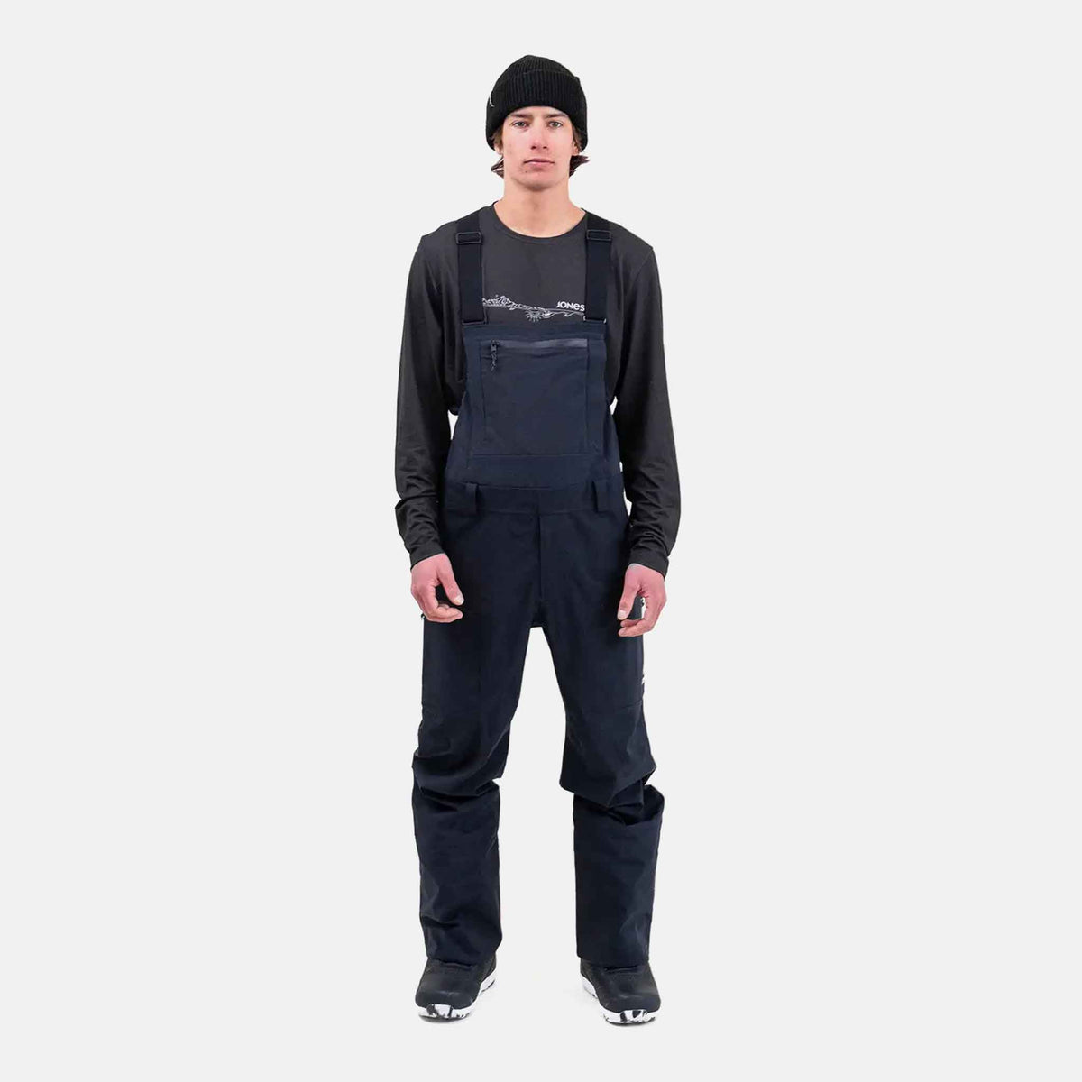 Mens Shralpinist Stretch Recycled Bib Pant | Stelth Blk
