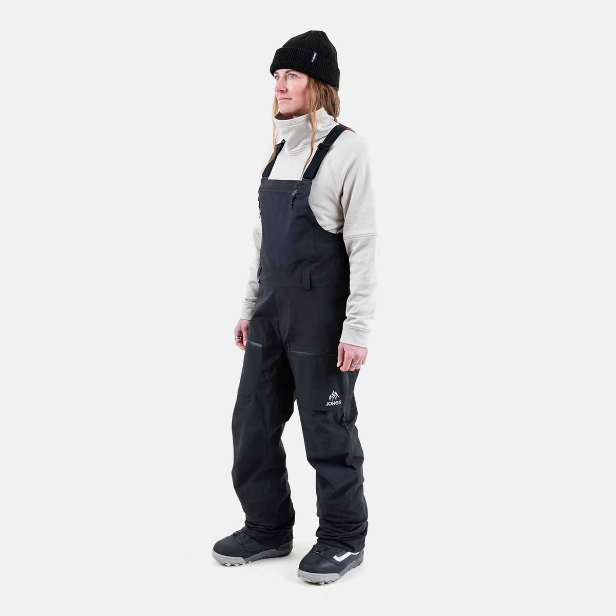 Womens Mtn Surf Recycled Bib Pant | Stealth Black