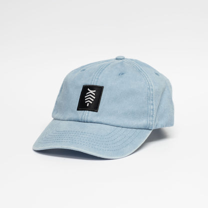 Low profile Vintage Cap | Light Denim / Black