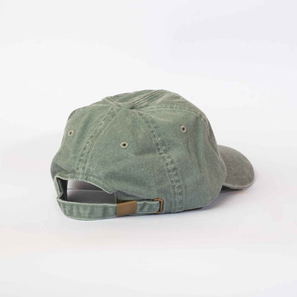 Low profile Vintage Cap | Sage Green / Text