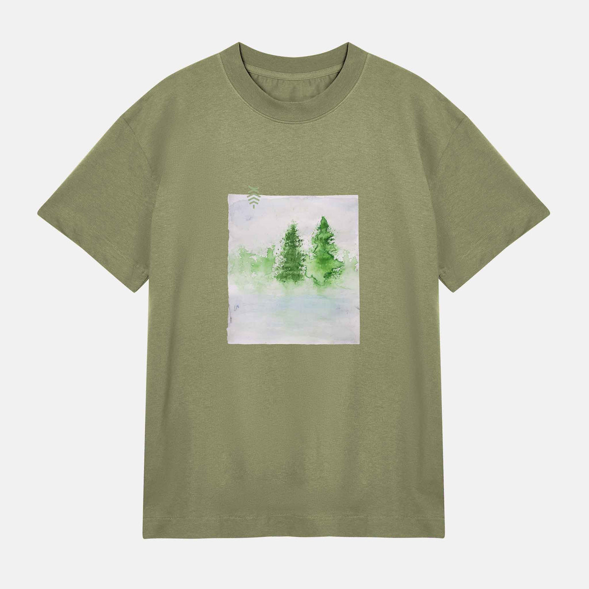 JW Gröna Träd Boxy Tee | Grön
