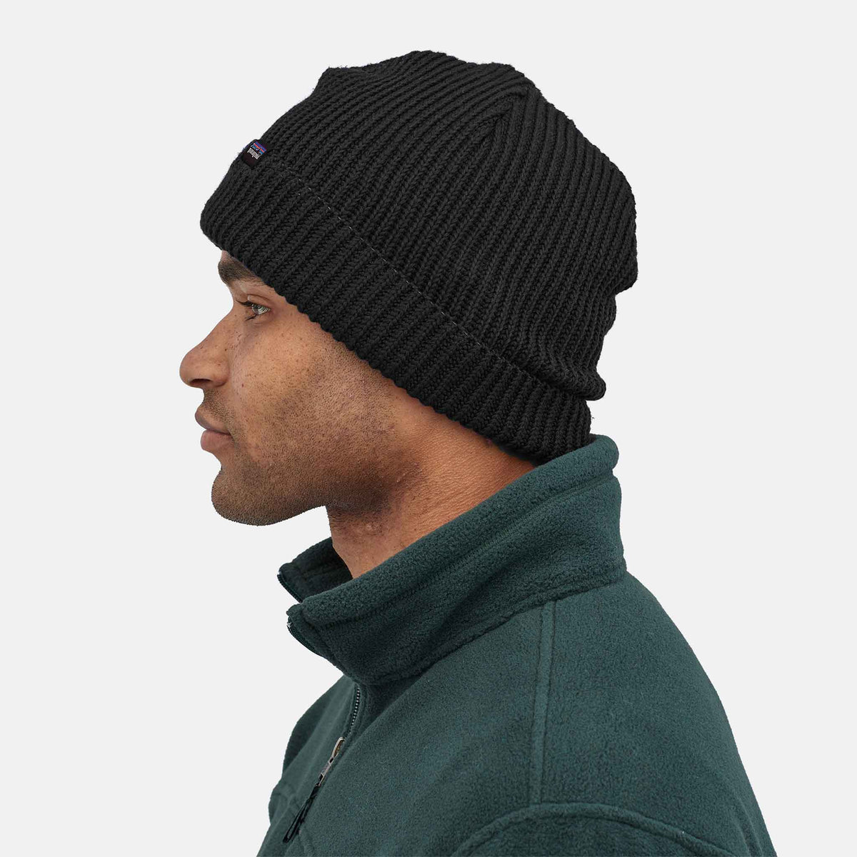 Fishermans Rolled Beanie | BLK