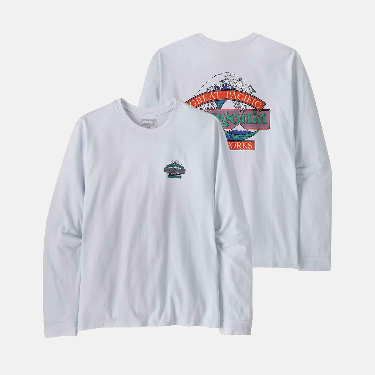L/S Great Waves Responsibili-Tee | White