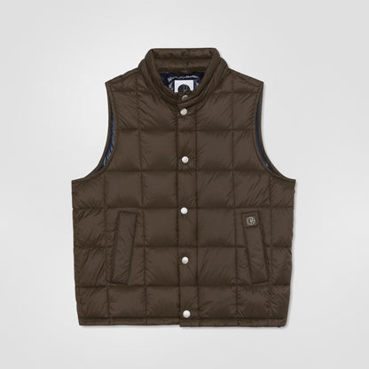 Lightweight Puffer Vest | Brown