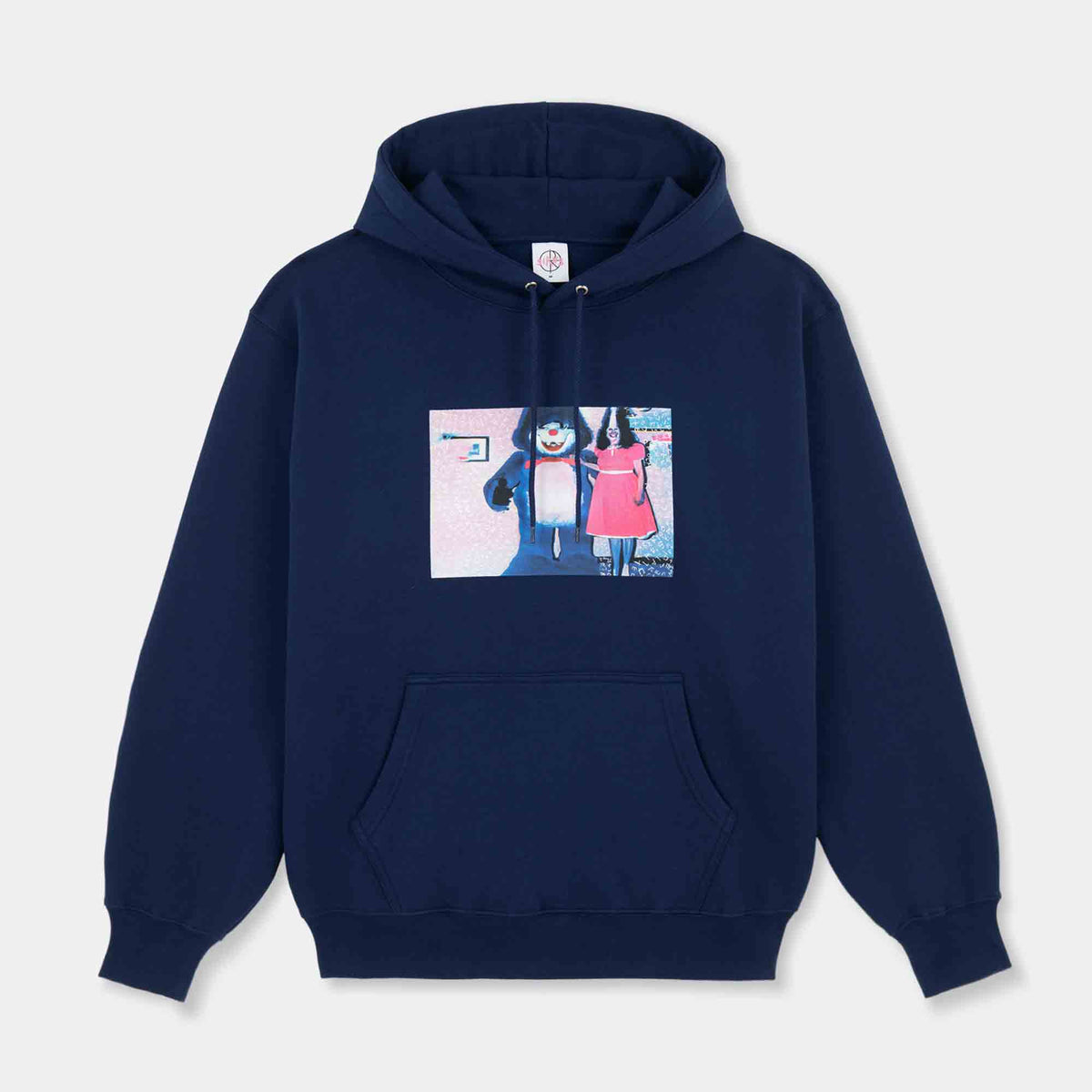 Dave Hoodie | Pink Dress | Dark Blue