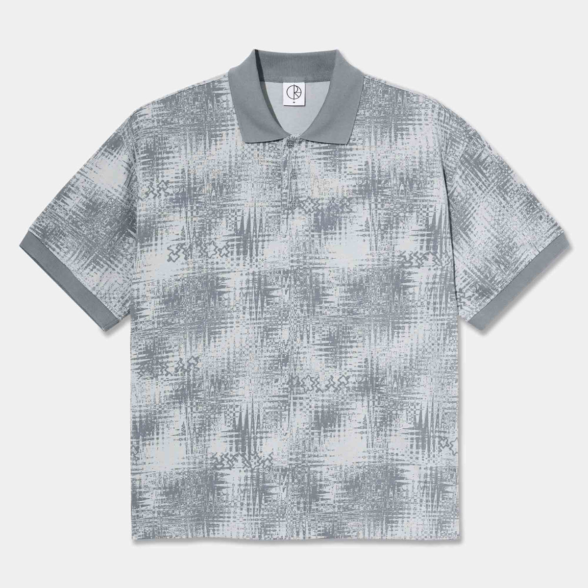 Surf Polo Shirt | Scribble | Silver