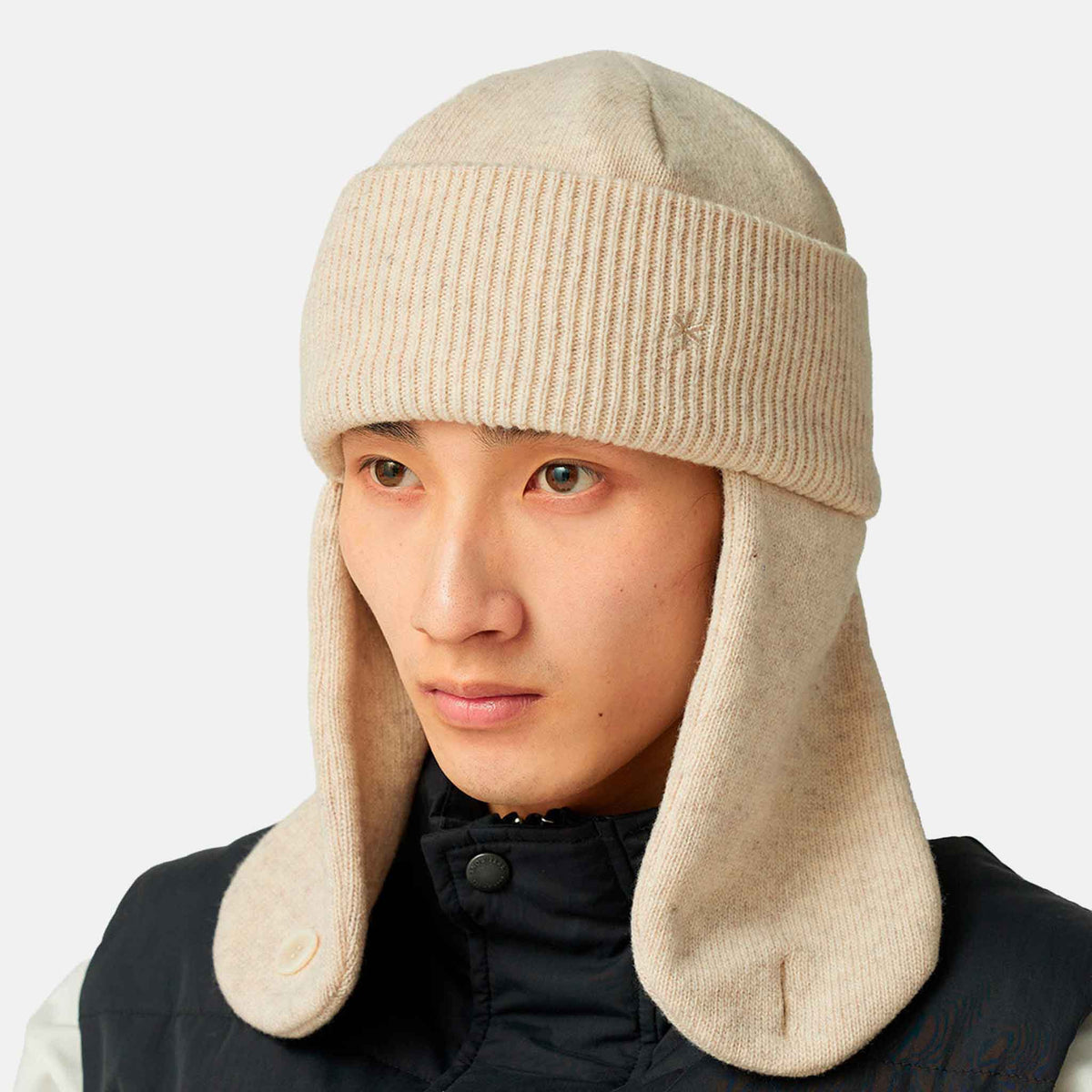 Knit Flight Cap | Ivory