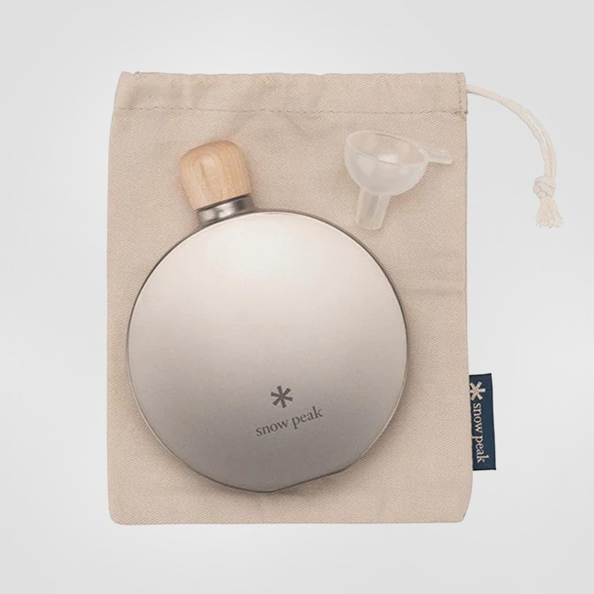Round Titanium Flask in 150 ml