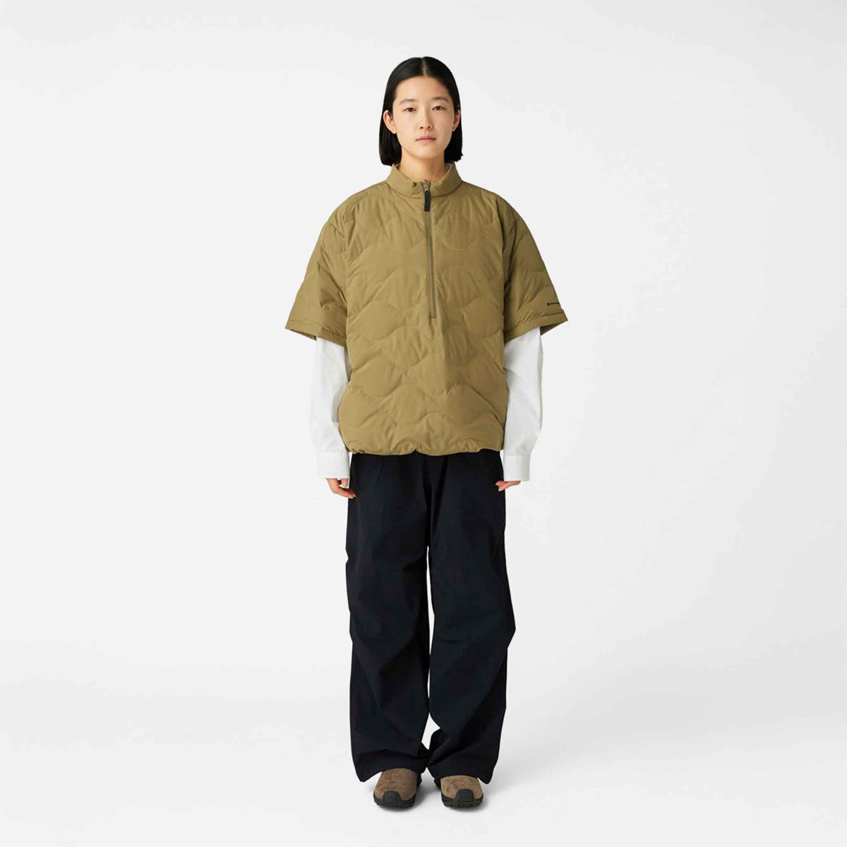 Seamless Quilted Down Pullover | Olive
