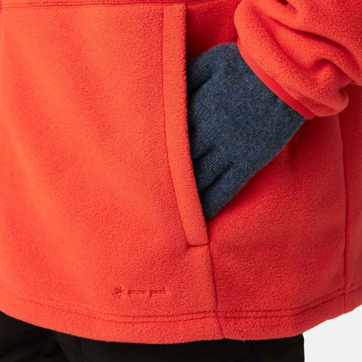 Water-Repellent Fleece Jacket | Orange