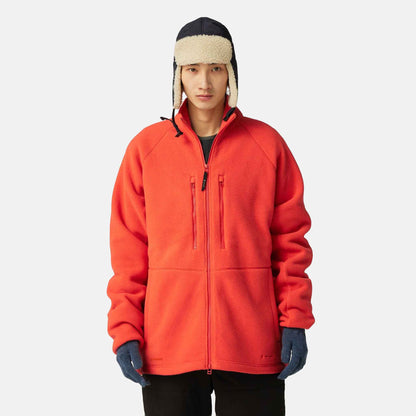 Water-Repellent Fleece Jacket | Orange