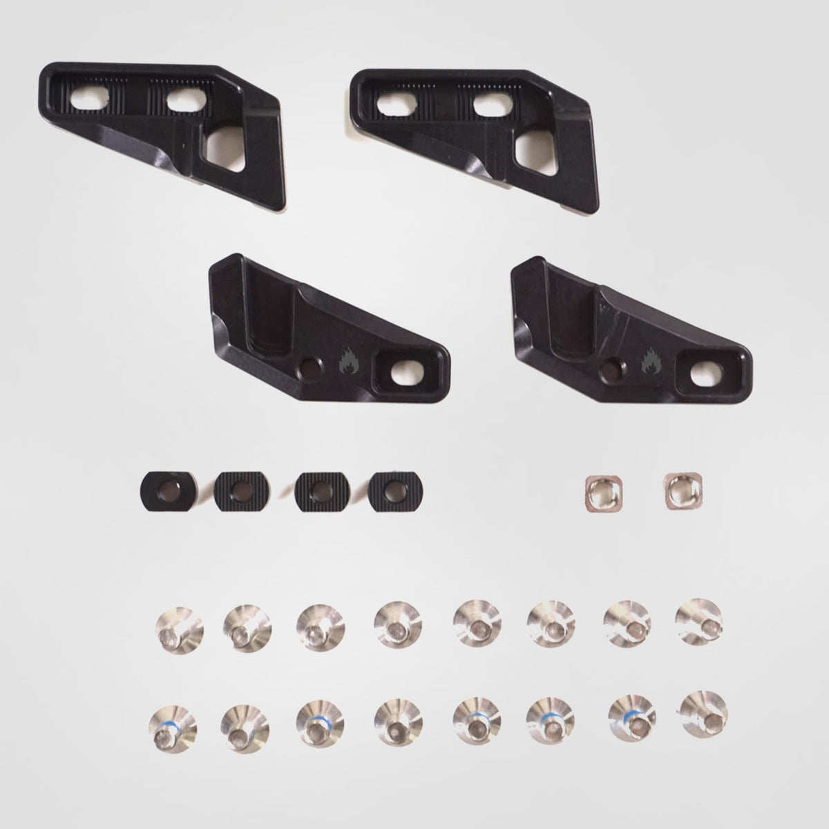 Fixie Clips, Through-Mount, Black