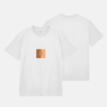 Split Logo Khaki Boxy Tee | Vit