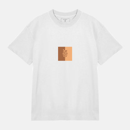 Split Logo Khaki Boxy Tee | Vit
