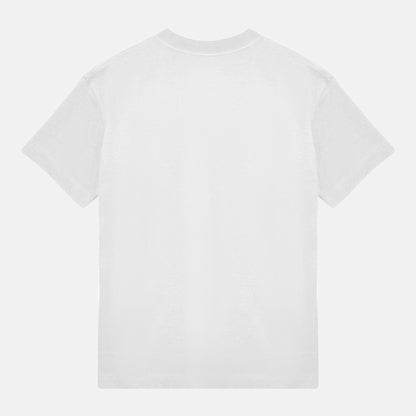 Svart Logo Boxy Tee | Vit