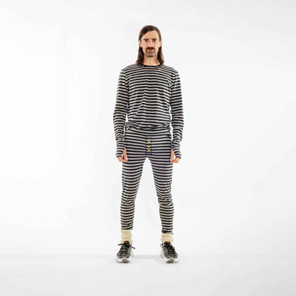 Glint 170g Mens Long John | Nineties Stripe
