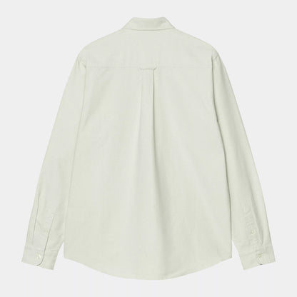 L/S C-Logo Shirt | Pale Olive / White