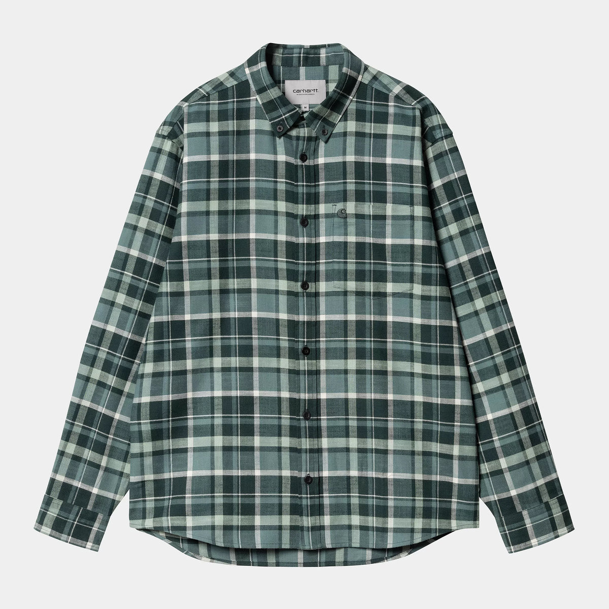 L/S Fendrick Shirt | Fendrick Check, Deep Lagoon
