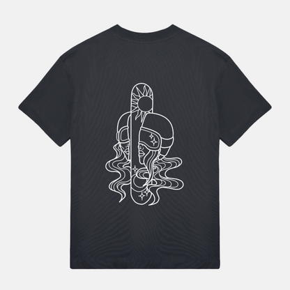 Boxy M Supporter Tee | Black
