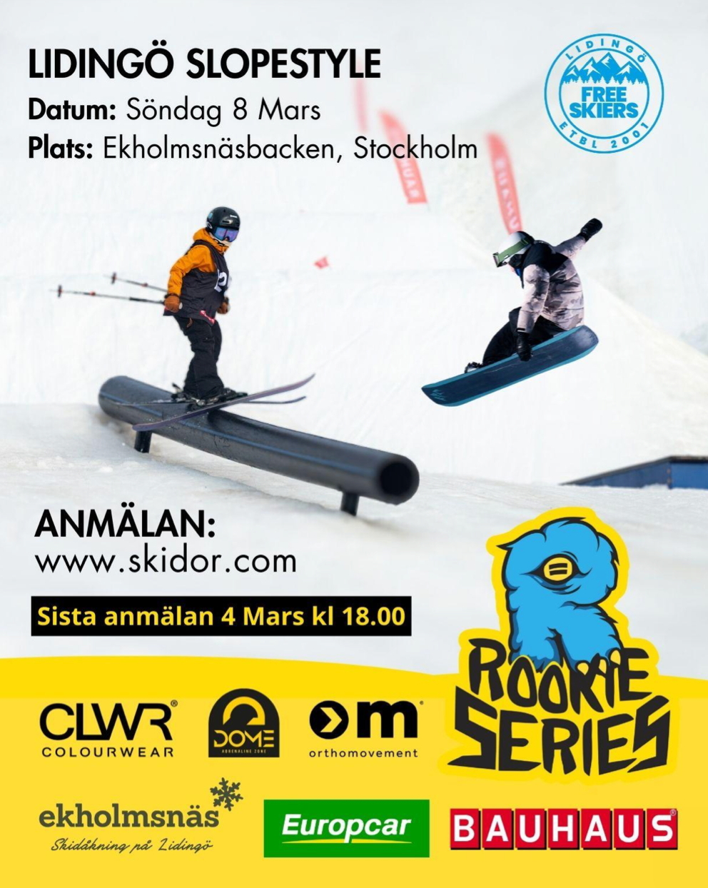 Rookie Series - Slopestyle - Stockholm