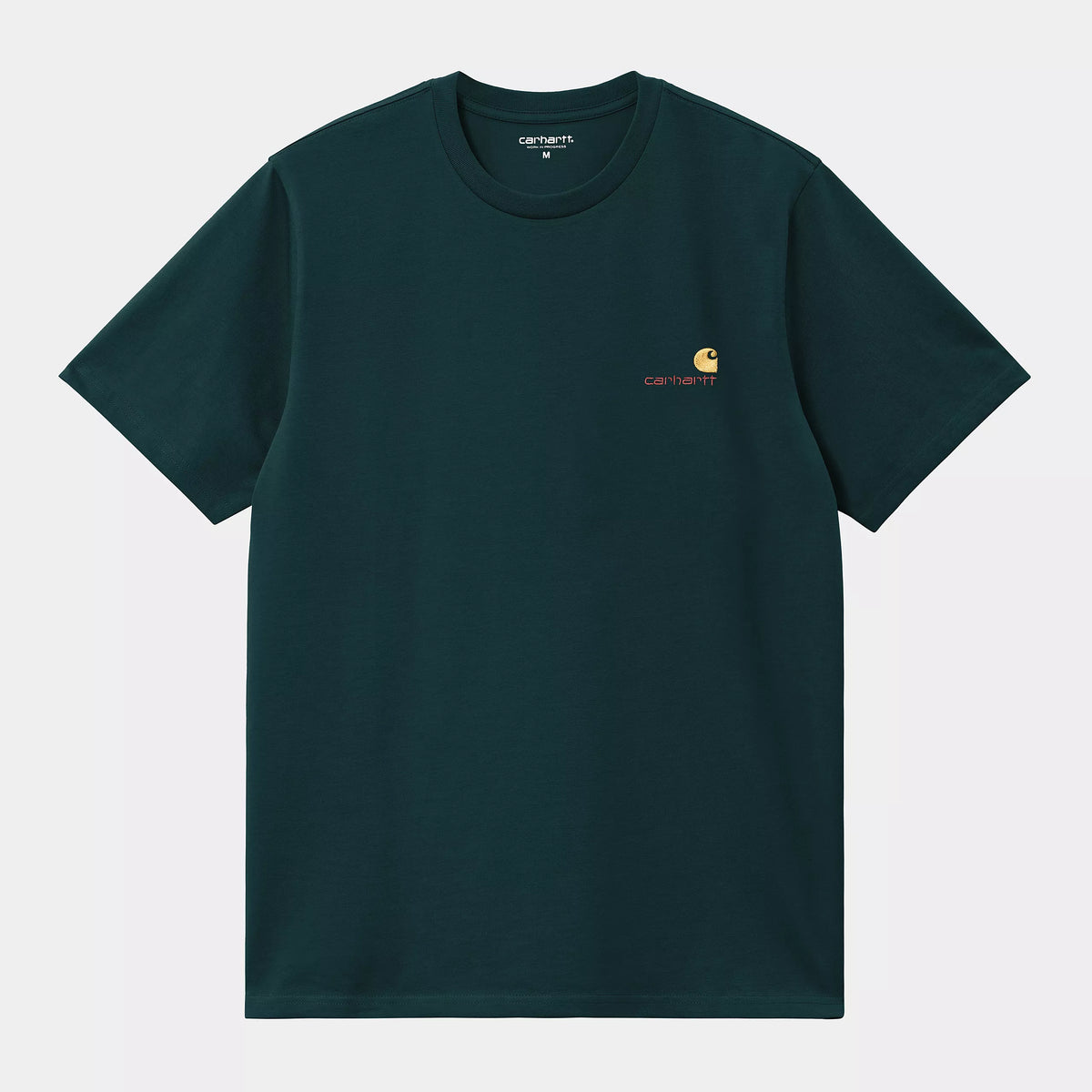 S/S American Script T-Shirt | Deep Lagoon