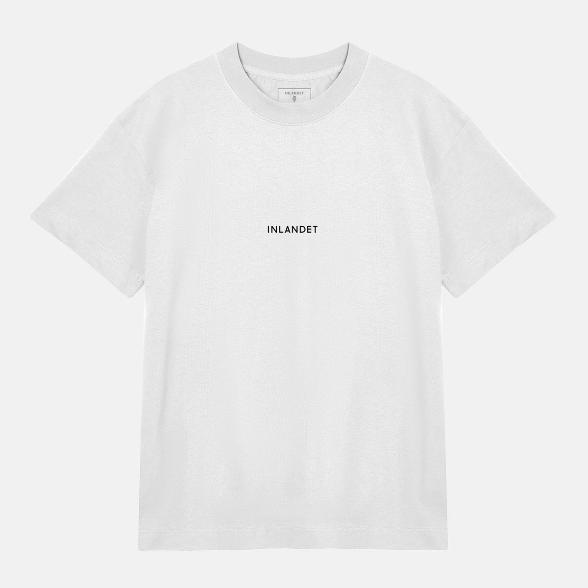 Svart Logo Mönster Bak Boxy Tee | Vit